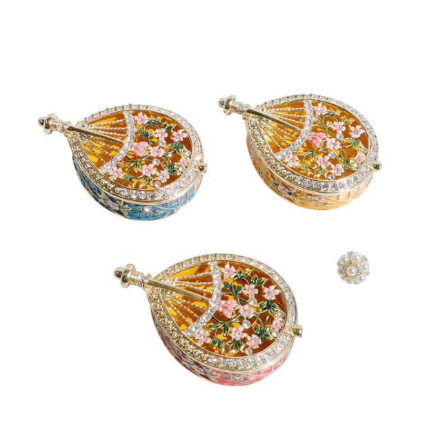 Melodic Reverie: Antique-Inspired Jewelry Box in the Elegance of a Chinese Pipa