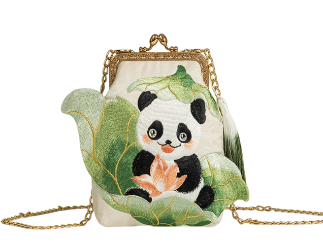 Exquisite Chinese-Style Panda Embroidered Phone Bag: A Chic Fusion of National Elegance and Contemporary Fashion