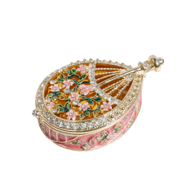 Melodic Reverie: Antique-Inspired Jewelry Box in the Elegance of a Chinese Pipa