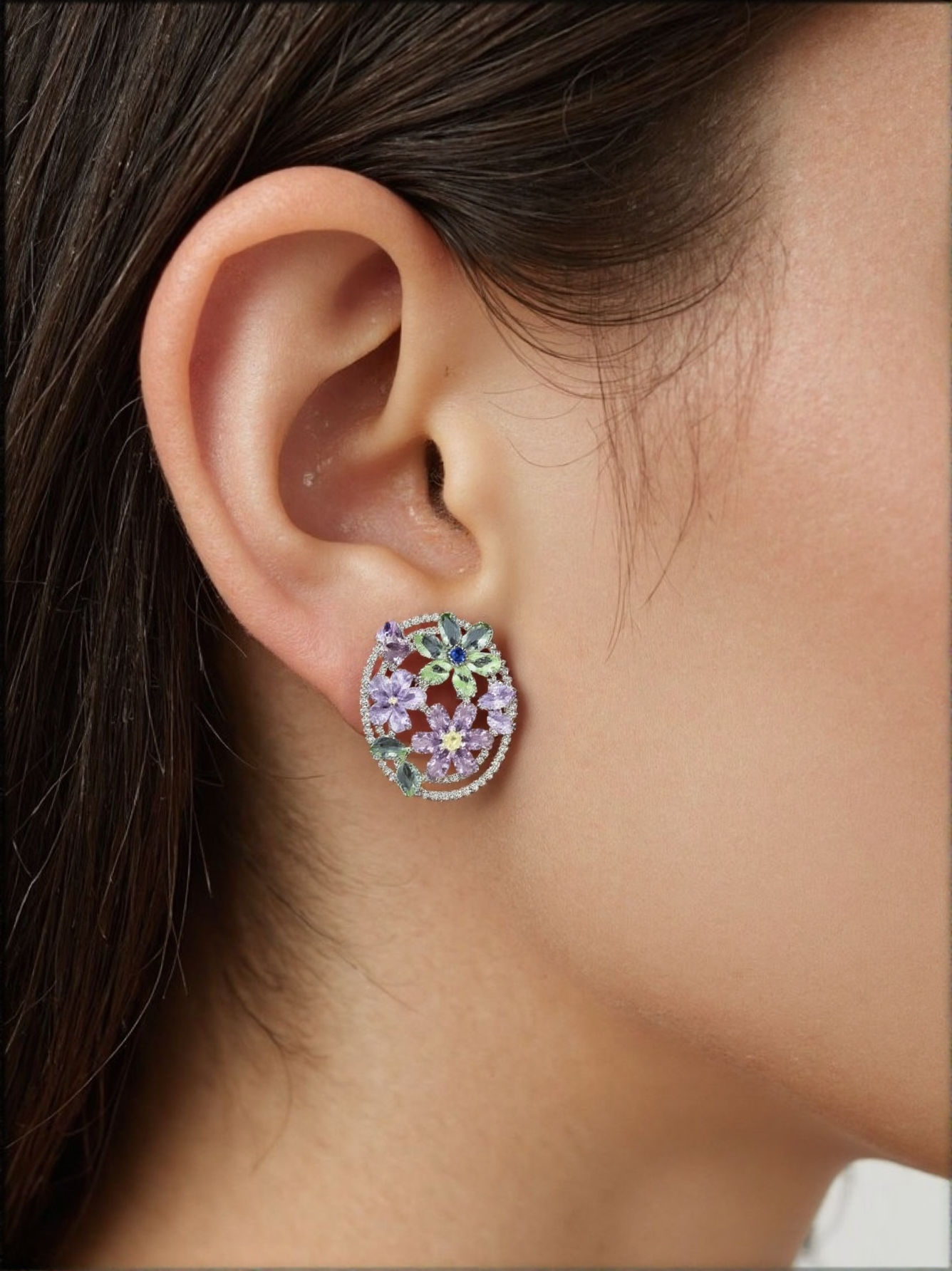 Elysian Blossoms: Celestial Petal Harmony Earrings