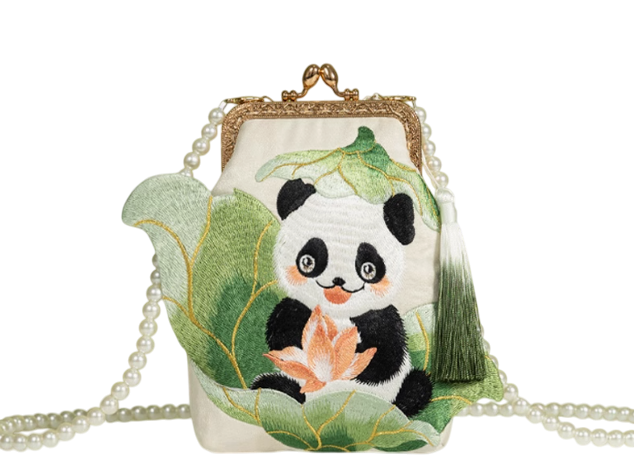 Exquisite Chinese-Style Panda Embroidered Phone Bag: A Chic Fusion of National Elegance and Contemporary Fashion