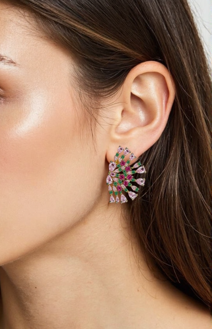 Celestial Serenade: Ethereal Echoes of Rainbow Dreams Enchanted Earrings