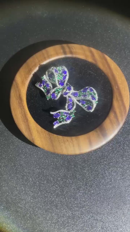 Whispers of Amethyst Wings: An Exquisite Butterfly Brooch