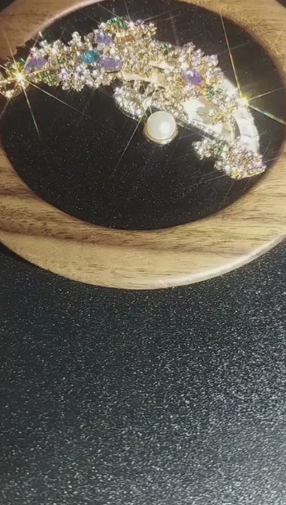 Whispers of Wisteria: A Folding Fan Brooch for the Soul